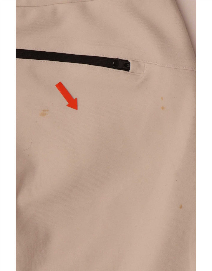 Zara Mens Tracksuit Trousers Medium White Polyester
