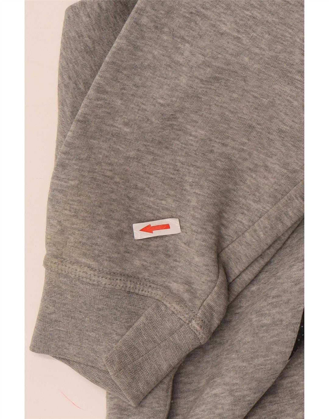 Nike Mens Graphic Hoodie Jumper Large Grey Cotton