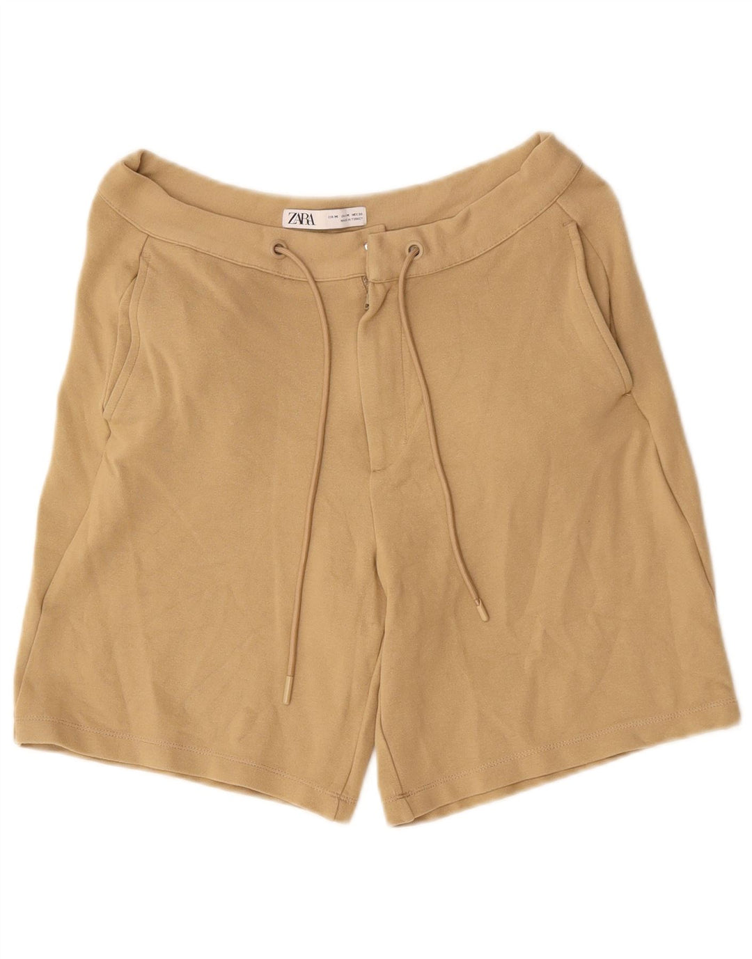 Zara Womens Chino Shorts Medium W31 Beige Viscose