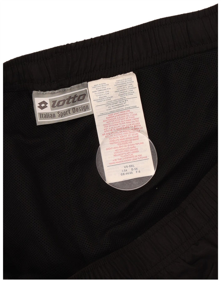 Lotto Mens Tracksuit Trousers UK 44/46 2XL Black Polyester