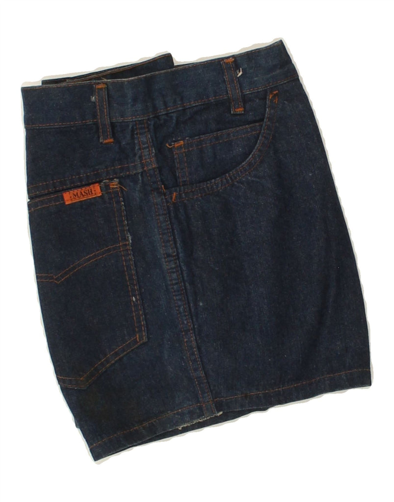 MASH Womens Denim Shorts W32 Large Navy Blue Cotton Vintage Mash and Second-Hand Mash from Messina Hembry 