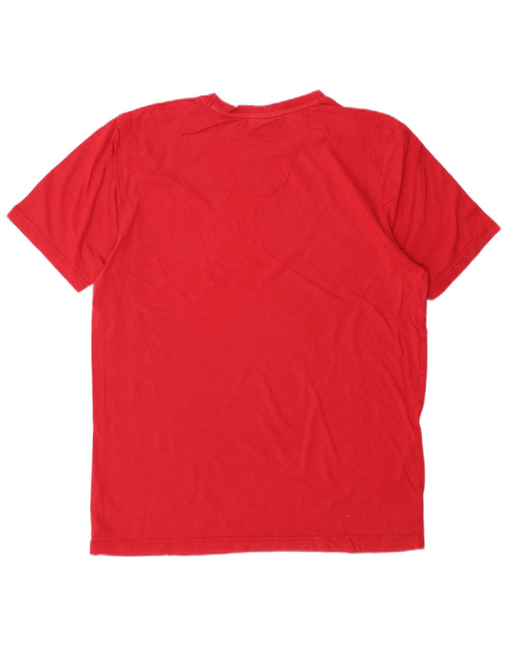 RUSSELL ATHLETIC Mens Graphic T-Shirt Top Medium Red Cotton