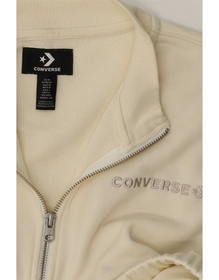 Converse Womens Tracksuit Top Jacket UK 14 Medium White