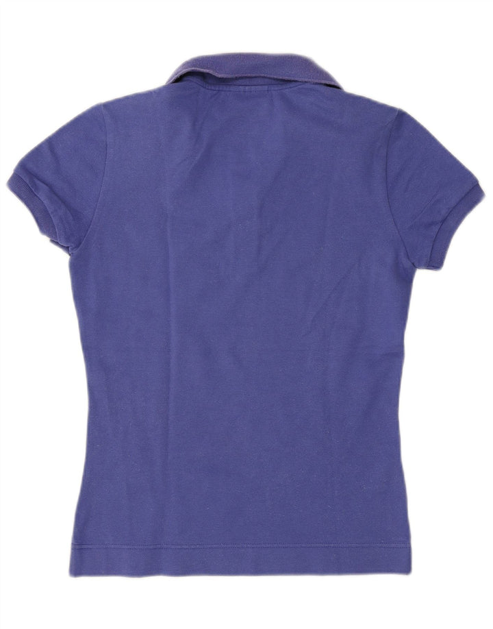 Lacoste Womens Polo Shirt Size 36 Small Purple Cotton