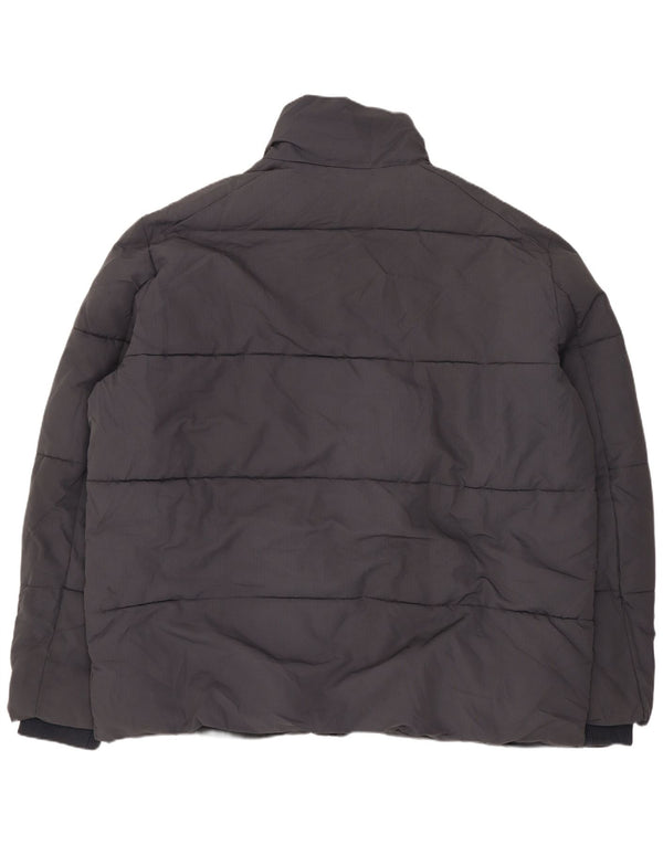 MARKS & SPENCER Mens Padded Jacket UK 44 2XL Grey Polyester