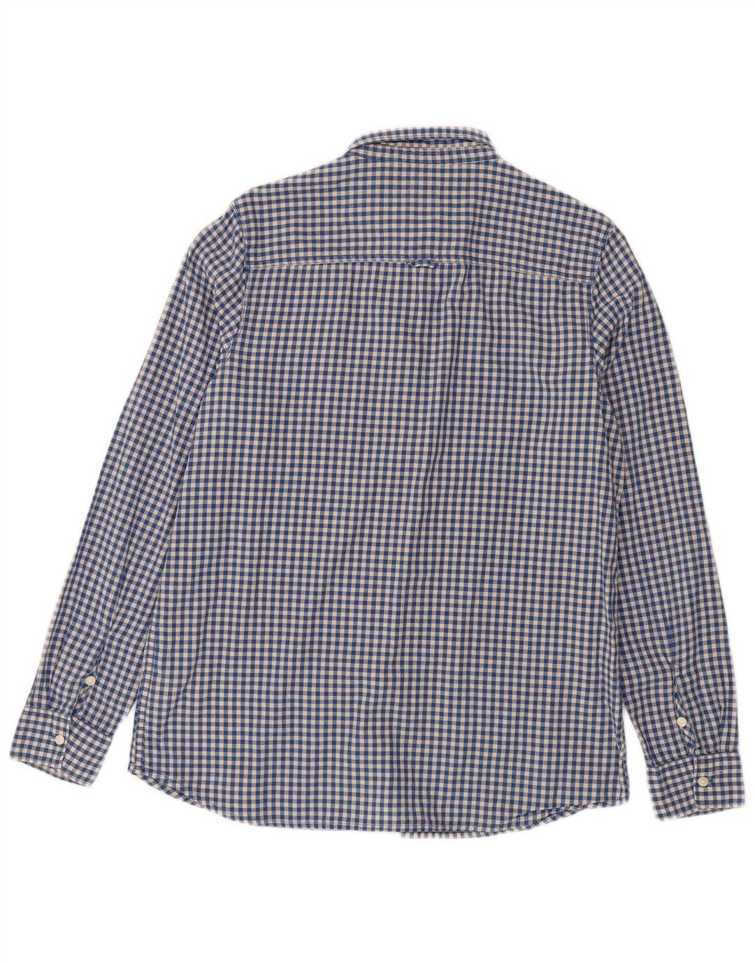 LEE Mens Shirt Large Blue Gingham Cotton