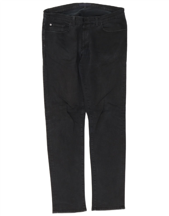 Trussardi Mens Slim Jeans W36 L34 Black Cotton
