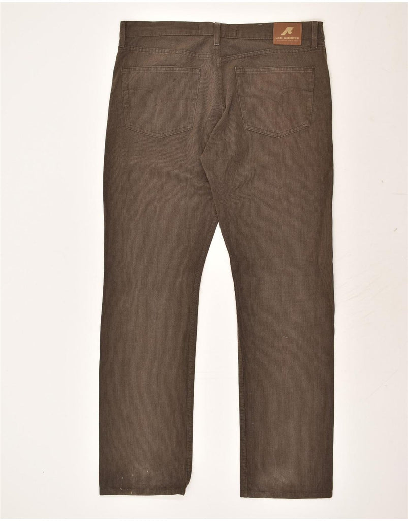 LEE COOPER Mens Straight Casual Trousers W38 L34 Brown Cotton | Vintage Lee Cooper | Thrift | Second-Hand Lee Cooper | Used Clothing | Messina Hembry 