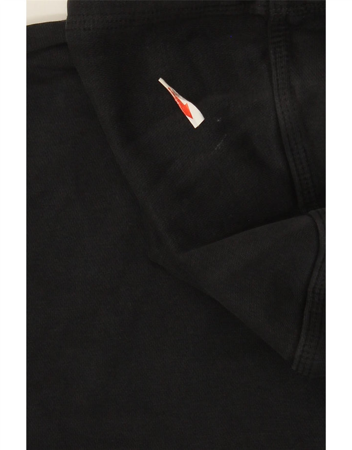 Nike Mens Hoodie Jumper Medium Black Cotton