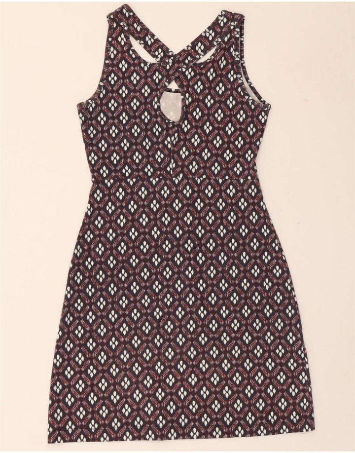 EDDIE BAUER Womens A-Line Dress UK 6 XS Multicoloured Argyle/Diamond Vintage Eddie Bauer and Second-Hand Eddie Bauer from Messina Hembry 