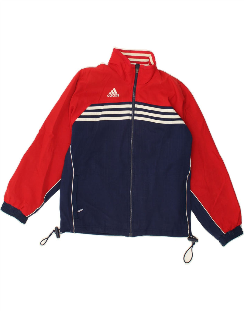 ADIDAS Boys Graphic Tracksuit Top Jacket 11-12 Years Large Navy Blue | Vintage Adidas | Thrift | Second-Hand Adidas | Used Clothing | Messina Hembry 