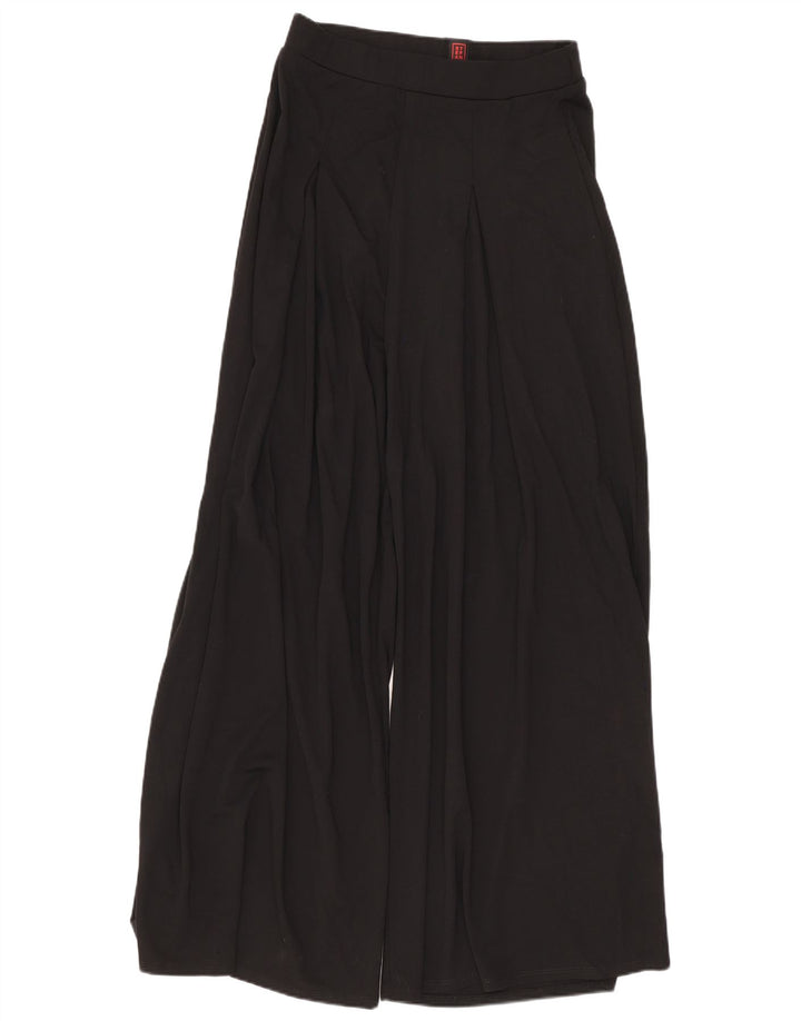 Stefanel Womens Cullotes Trousers XS W24 L27 Black Viscose