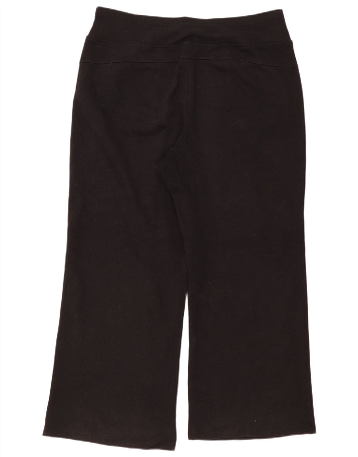 Dkny Womens Tracksuit Trousers UK 16 Large Black Cotton