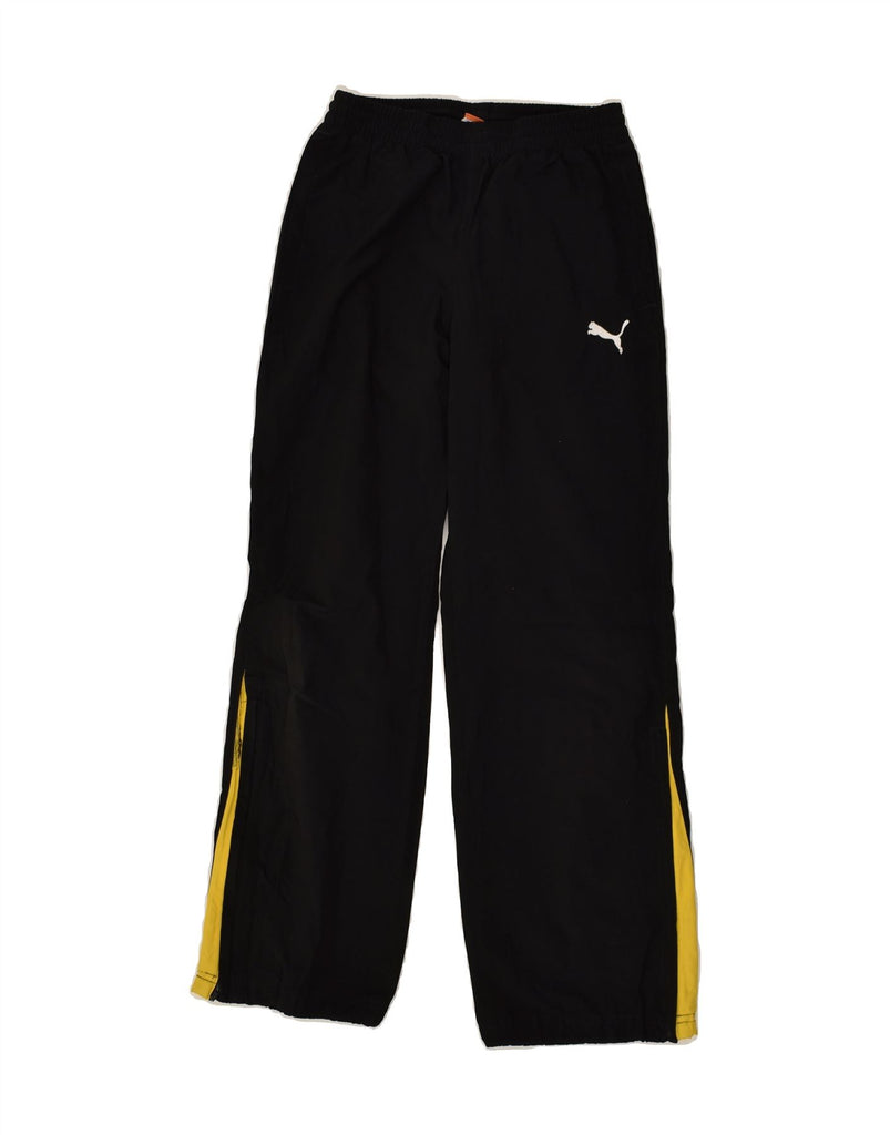 PUMA Boys Tracksuit Trousers 11-12 Years Large Black Polyester | Vintage Puma | Thrift | Second-Hand Puma | Used Clothing | Messina Hembry 