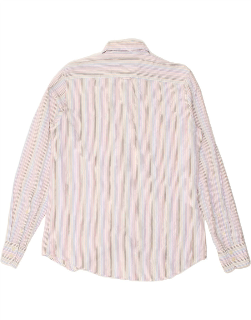 BENETTON Mens Shirt Large Multicoloured Striped Cotton | Vintage Benetton | Thrift | Second-Hand Benetton | Used Clothing | Messina Hembry 