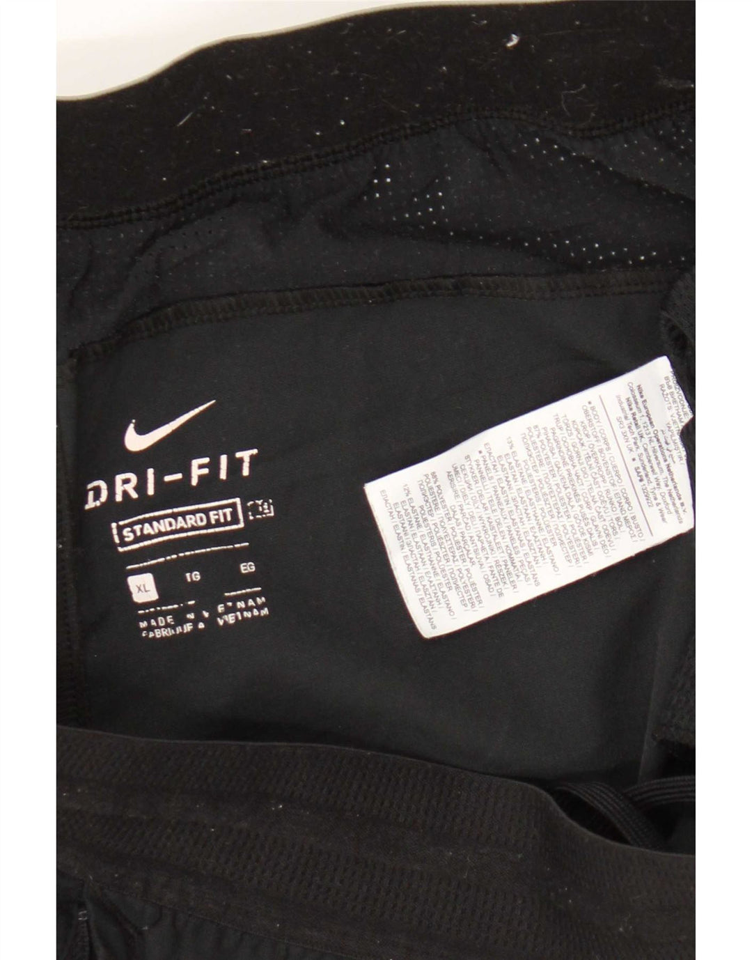 Nike Mens Dri Fit Standard Fit Sport Shorts XL  Black Polyester