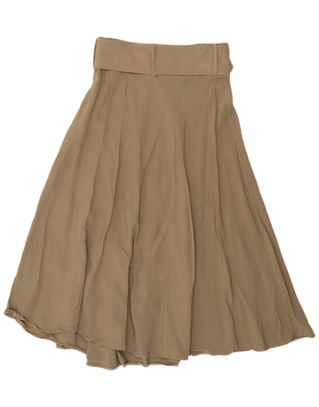 Zara Womens Flared Skirt Medium W28  Khaki