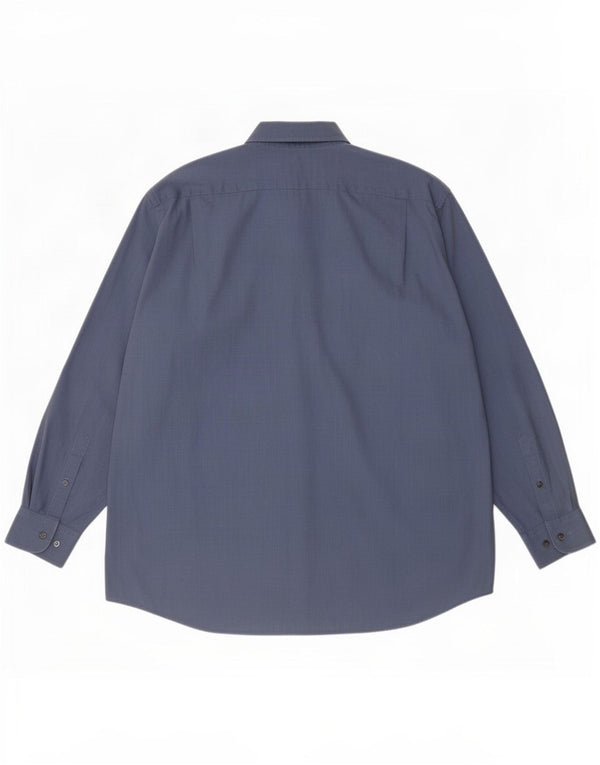 Lacoste Mens Shirt Size 43 Large Blue Cotton