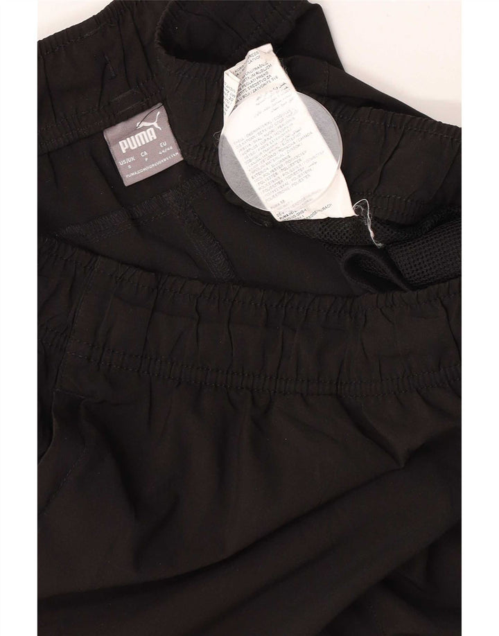 Puma Mens Tracksuit Trousers Joggers Small Black Polyester Sports