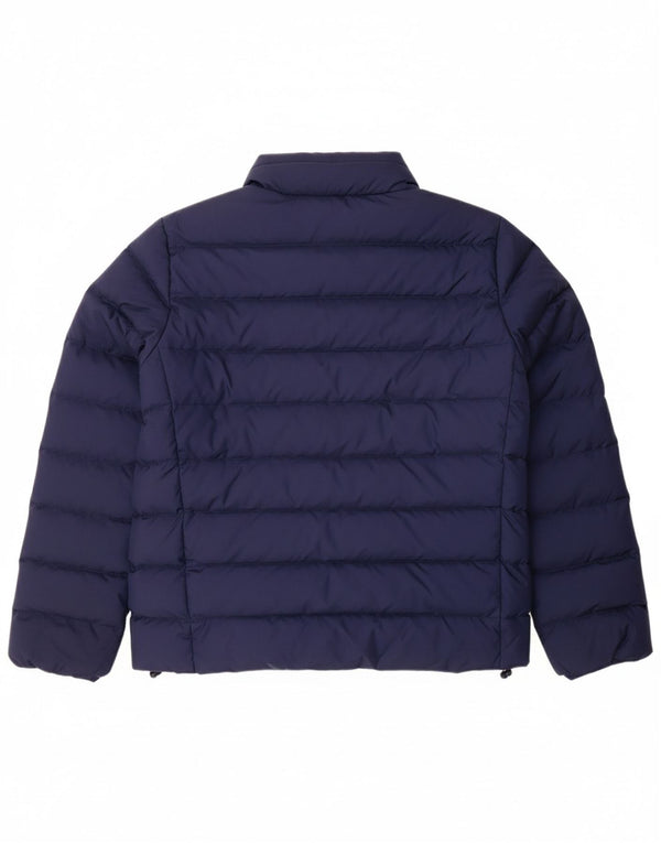 LEVI'S Womens Oversized Hooded Padded Jacket UK 10 Small Navy Blue