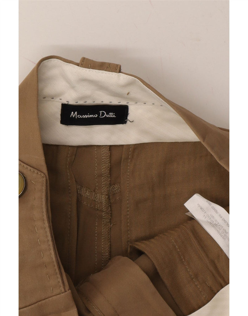 MASSIMO DUTTI Womens Straight Skirt EU 36 XS W26 L21 Beige Cotton Vintage Massimo Dutti and Second-Hand Massimo Dutti from Messina Hembry 