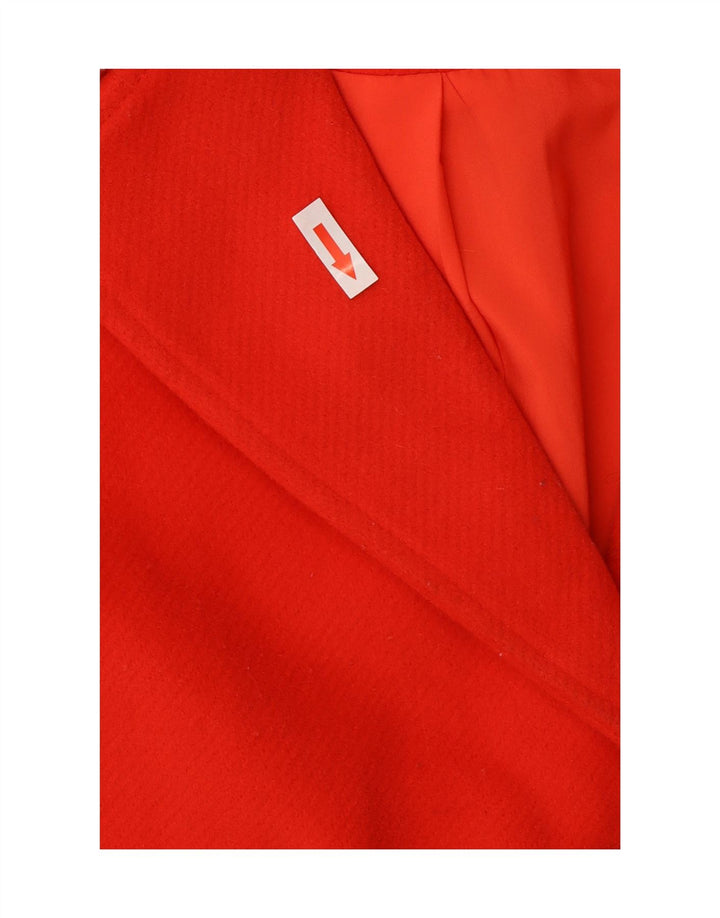 Marks & Spencer Womens Oversized Overcoat UK 10 Small Red Polyester