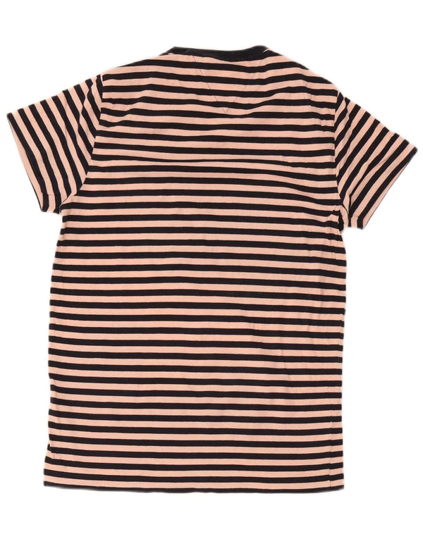Tommy Hilfiger Womens Slim Fit T-Shirt Dress UK 10 Small Pink Striped