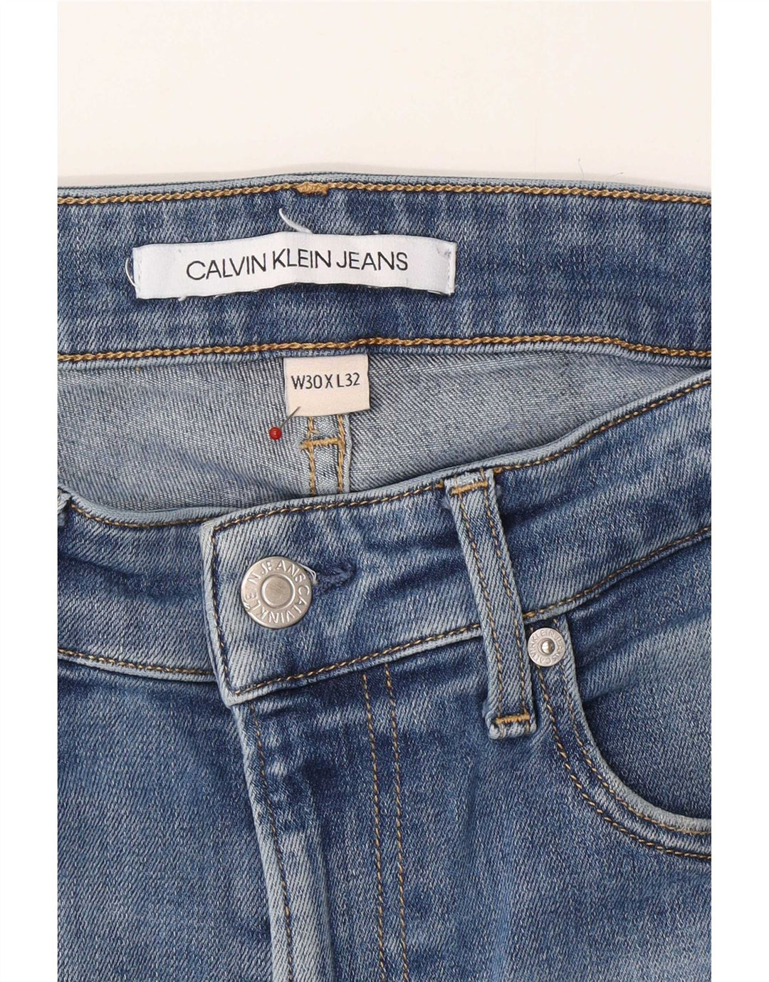 Calvin Klein Mens Slim Jeans W30 L32 Blue