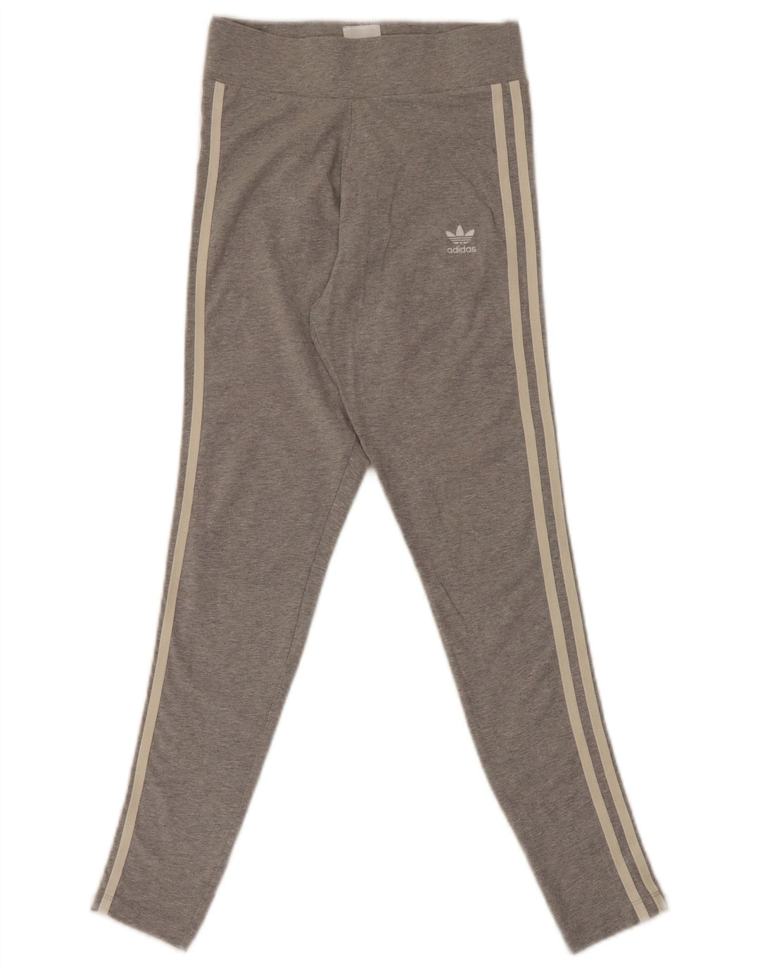 Adidas Womens Leggings UK 8 Small Grey Cotton