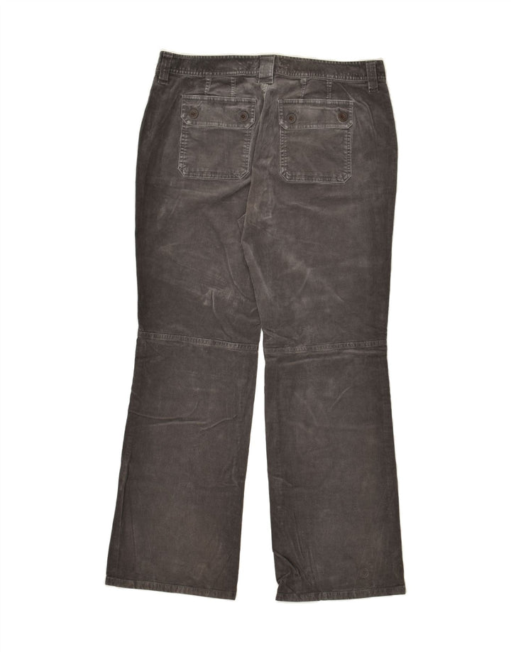 EDDIE BAUER Womens Bootcut Corduroy Trousers US 12 Large W34 L30 Grey | Vintage Eddie Bauer | Thrift | Second-Hand Eddie Bauer | Used Clothing | Messina Hembry 