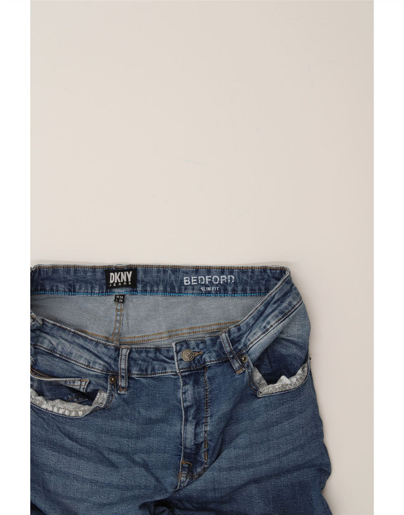 DKNY Mens Bedford Slim Jeans W34 L29 Blue Cotton Vintage Dkny and Second-Hand Dkny from Messina Hembry 