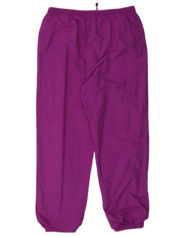 Vintage Mens Tracksuit Trousers Joggers Medium Purple