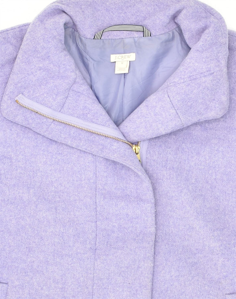 J. CREW Womens Overcoat UK 12 Medium Purple Polyamide | Vintage J. Crew | Thrift | Second-Hand J. Crew | Used Clothing | Messina Hembry 