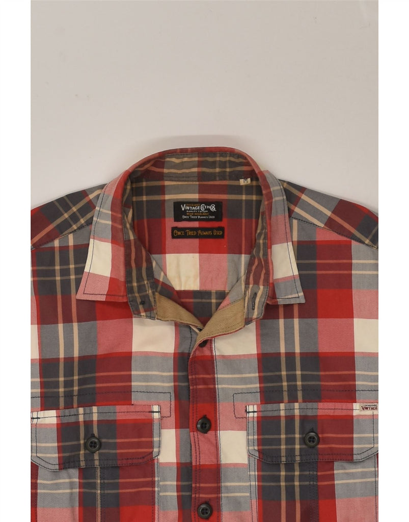 JACK & JONES Mens Shirt Medium Red Check Cotton | Vintage Jack & Jones | Thrift | Second-Hand Jack & Jones | Used Clothing | Messina Hembry 