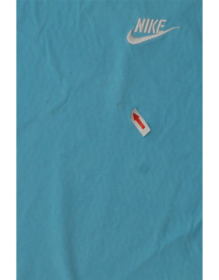 NIKE Womens T-Shirt Top UK 10 Small Blue Cotton
