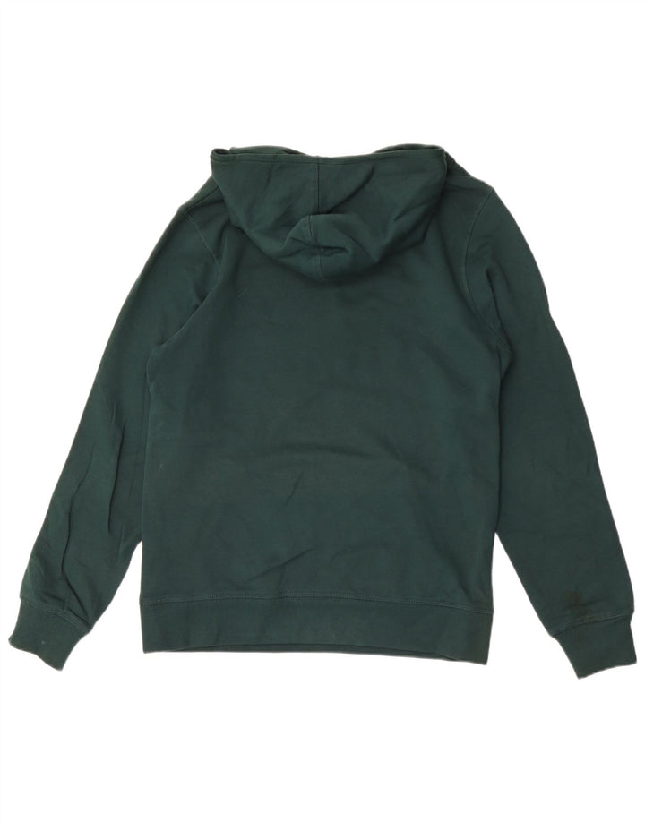 Jack & Jones Mens Graphic Hoodie Jumper Medium Green Cotton