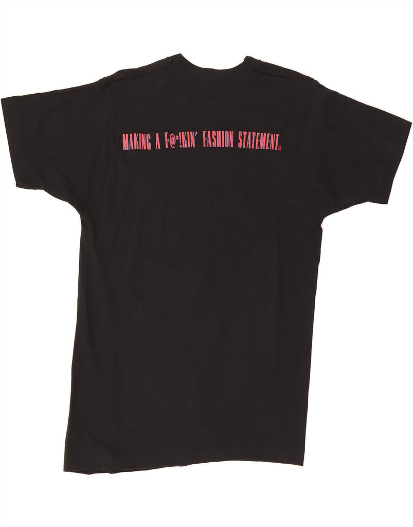 VINTAGE Mens Guns & Roses Graphic T-Shirt Top Large Black Cotton Vintage Vintage and Second-Hand Vintage from Messina Hembry 
