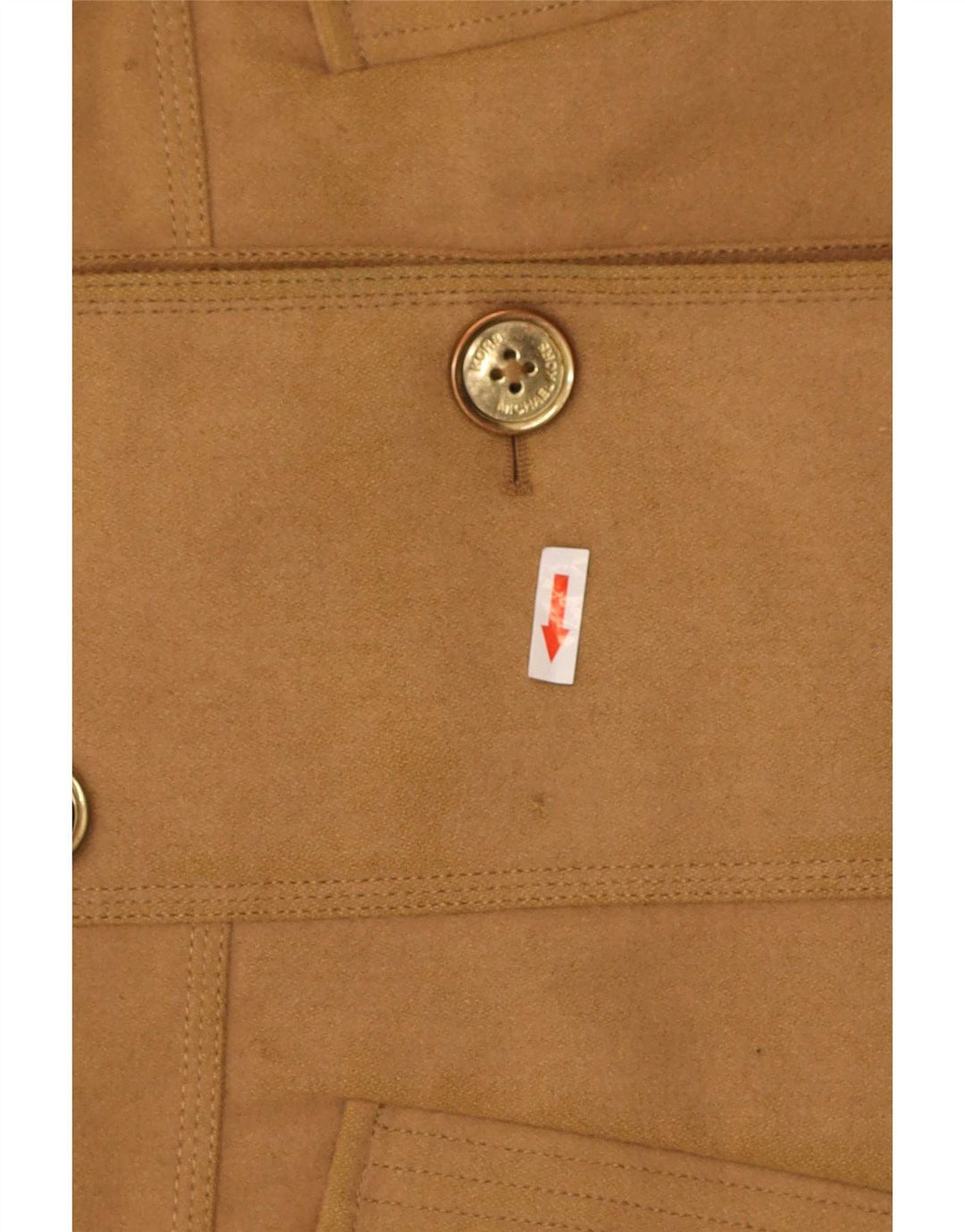 Michael Kors Womens Pea Coat US 10 Large Beige Wool