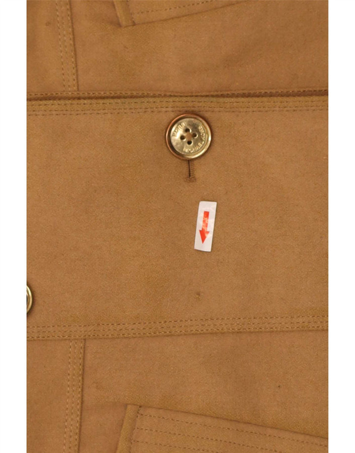 Michael Kors Womens Pea Coat US 10 Large Beige Wool