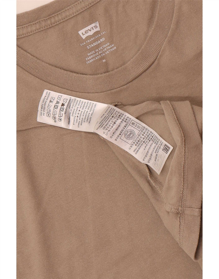 Levi's Mens Standard Fit T-Shirt Top Medium Brown Cotton