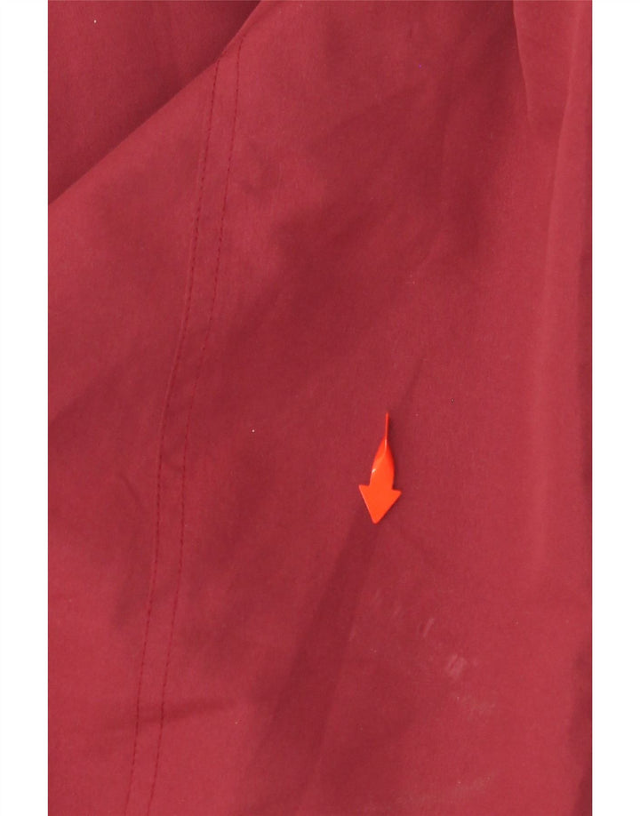 UMBERTO ROSETTI Mens Bomber Jacket UK 38 Medium Burgundy Argyle/Diamond