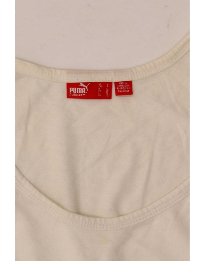Puma Womens Vest Top UK 8 Small Off White