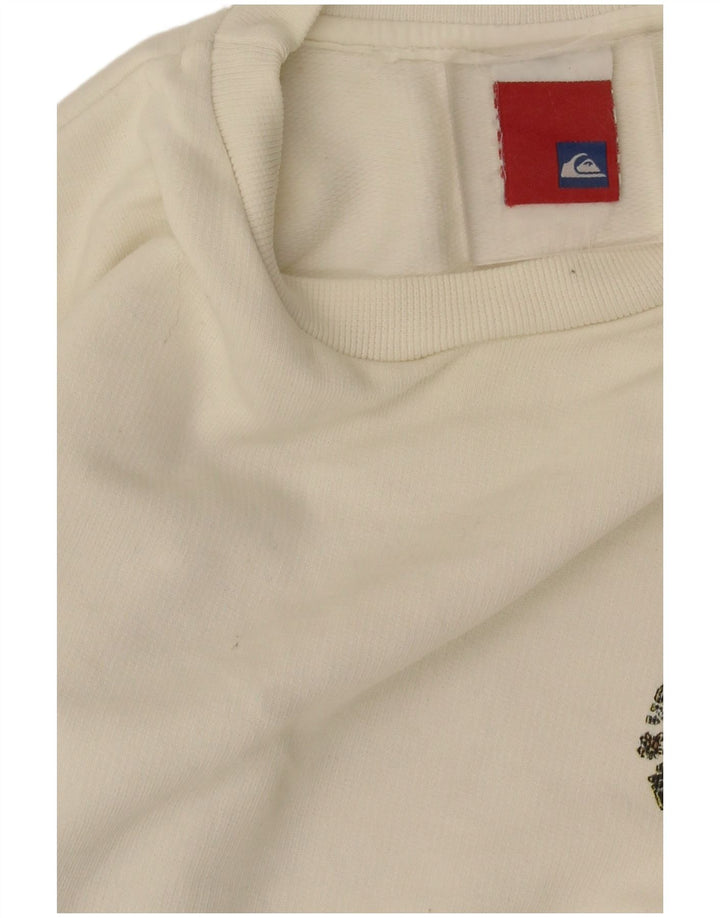 Quiksilver Boys Graphic Sweatshirt Jumper 11-12 Years White