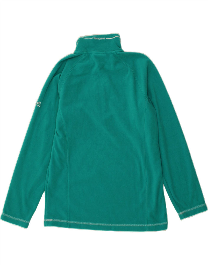 CRAGHOPPERS Womens Zip Neck Fleece Jumper UK 8 Small Green Polyester | Vintage CRAGHOPPERS | Thrift | Second-Hand CRAGHOPPERS | Used Clothing | Messina Hembry 