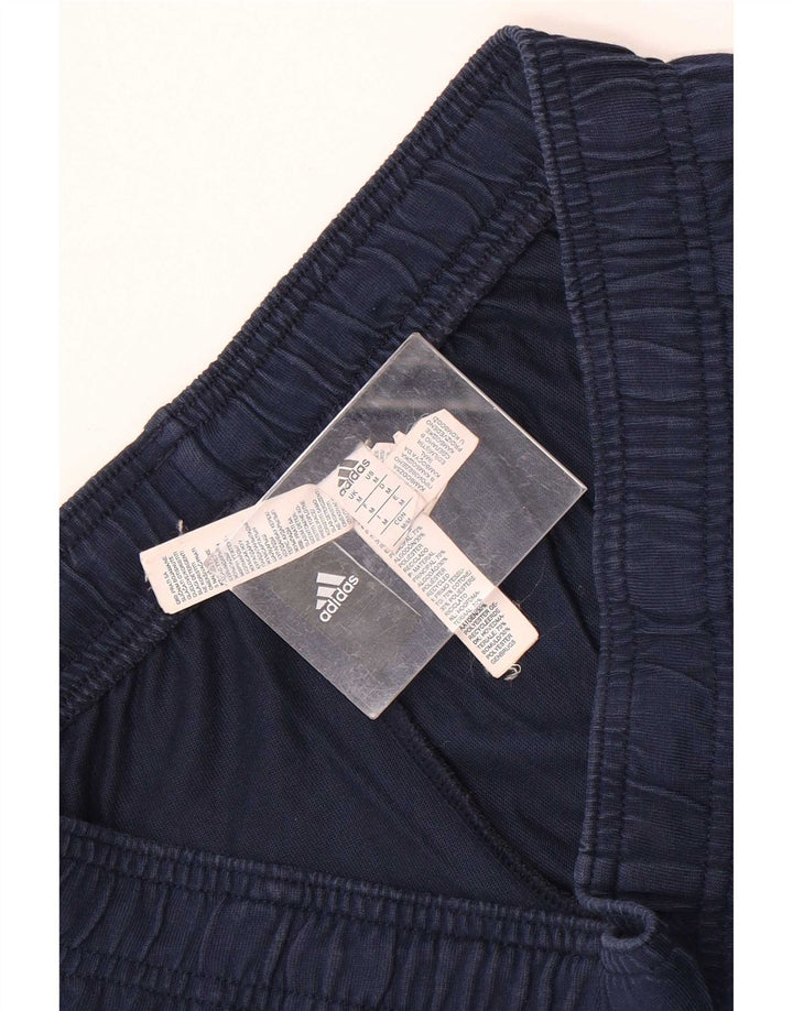 Adidas Mens Graphic Sport Shorts Medium Navy Blue Cotton