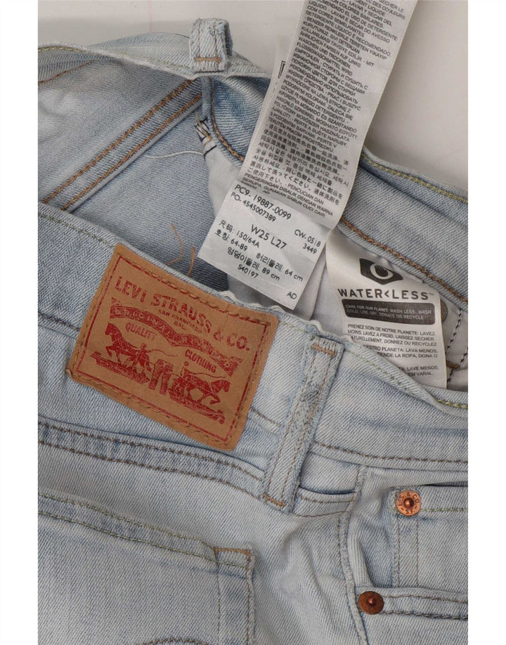Levi's Womens Boyfriend Slim Jeans W25 L27 Blue Cotton