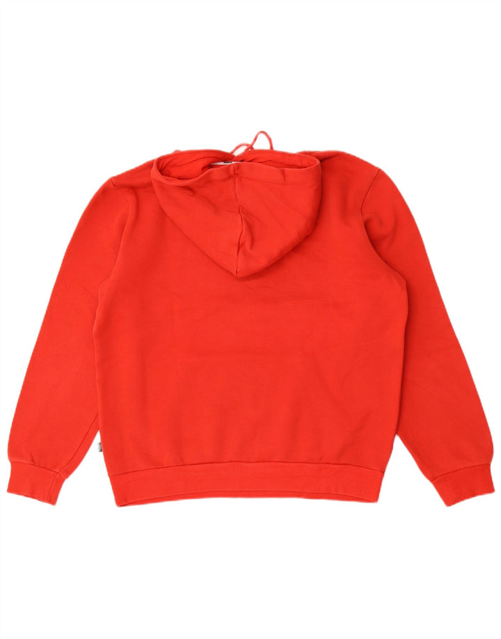 Puma Mens Graphic Hoodie Jumper Small Red Cotton