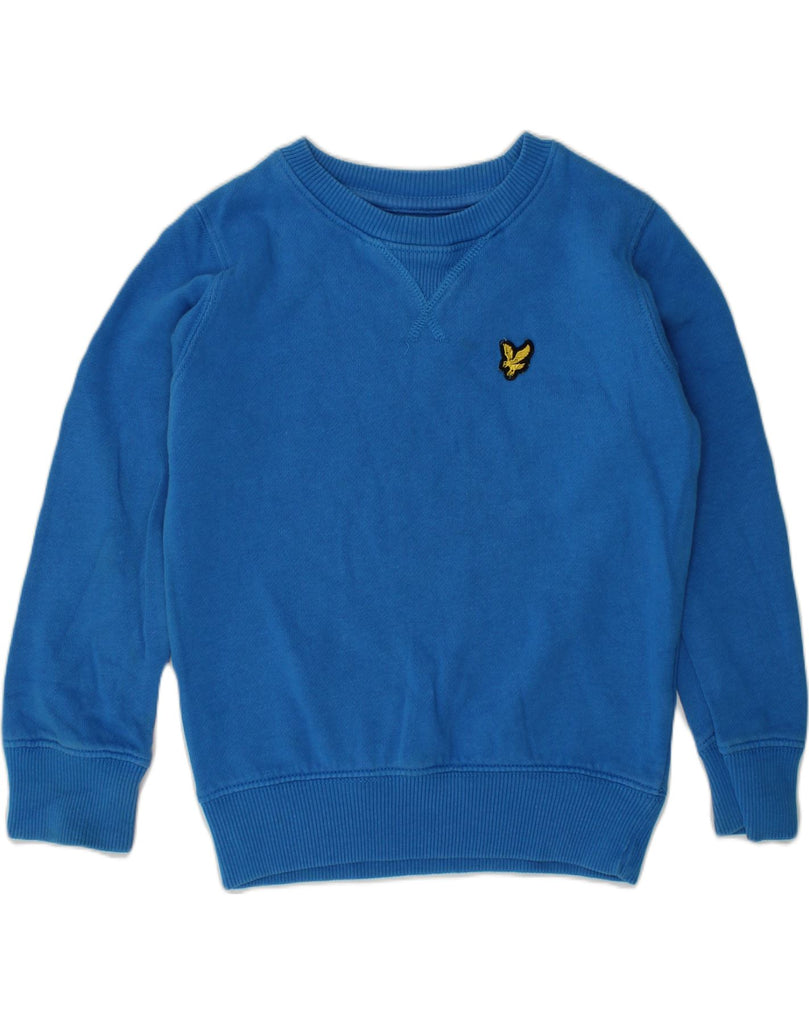 LYLE & SCOTT Boys Sweatshirt Jumper 3-4 Years Blue | Vintage Lyle & Scott | Thrift | Second-Hand Lyle & Scott | Used Clothing | Messina Hembry 