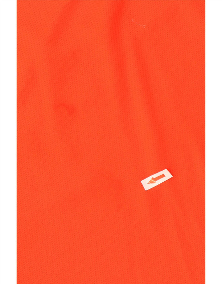 Adidas Mens Climalite T-Shirt Top Large Orange Polyester