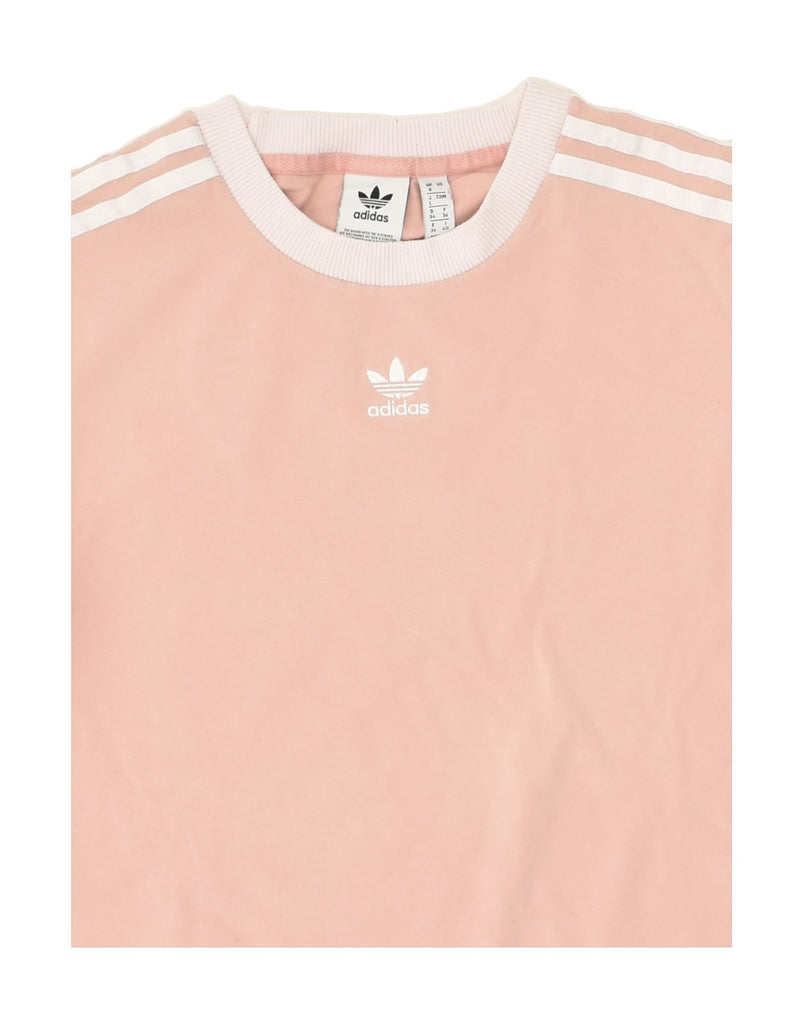 ADIDAS Womens Top Long Sleeve UK 8 Small  Pink | Vintage Adidas | Thrift | Second-Hand Adidas | Used Clothing | Messina Hembry 